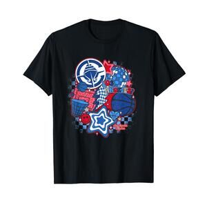 Los Angeles Clippers NBA Psychedelic Basketball Collage T-Shirt